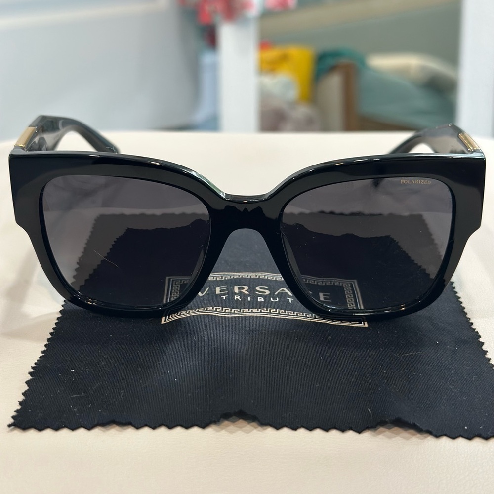 Versace Black Bold Frame Sunglasses